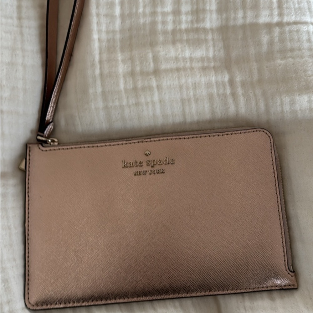 Kate Spade Metallic Gold Wristlet